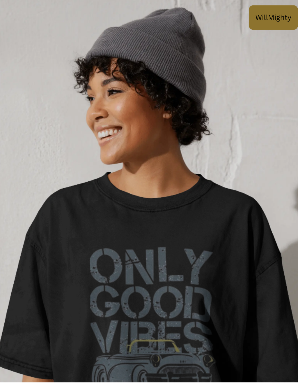 Only Good Vibes Oversized T-Shirt - WillMighty