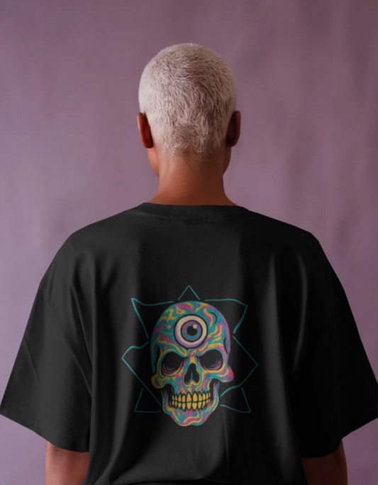 Skull Oversized T-Shirt - WillMighty